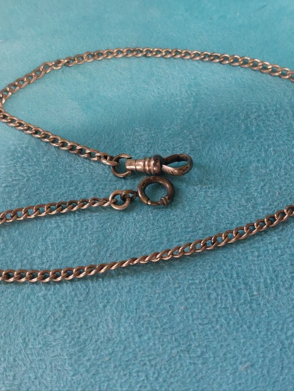 Victorian-Era S.O.B.& Co. Gold-filled Curb Link Vest Chain 15.5